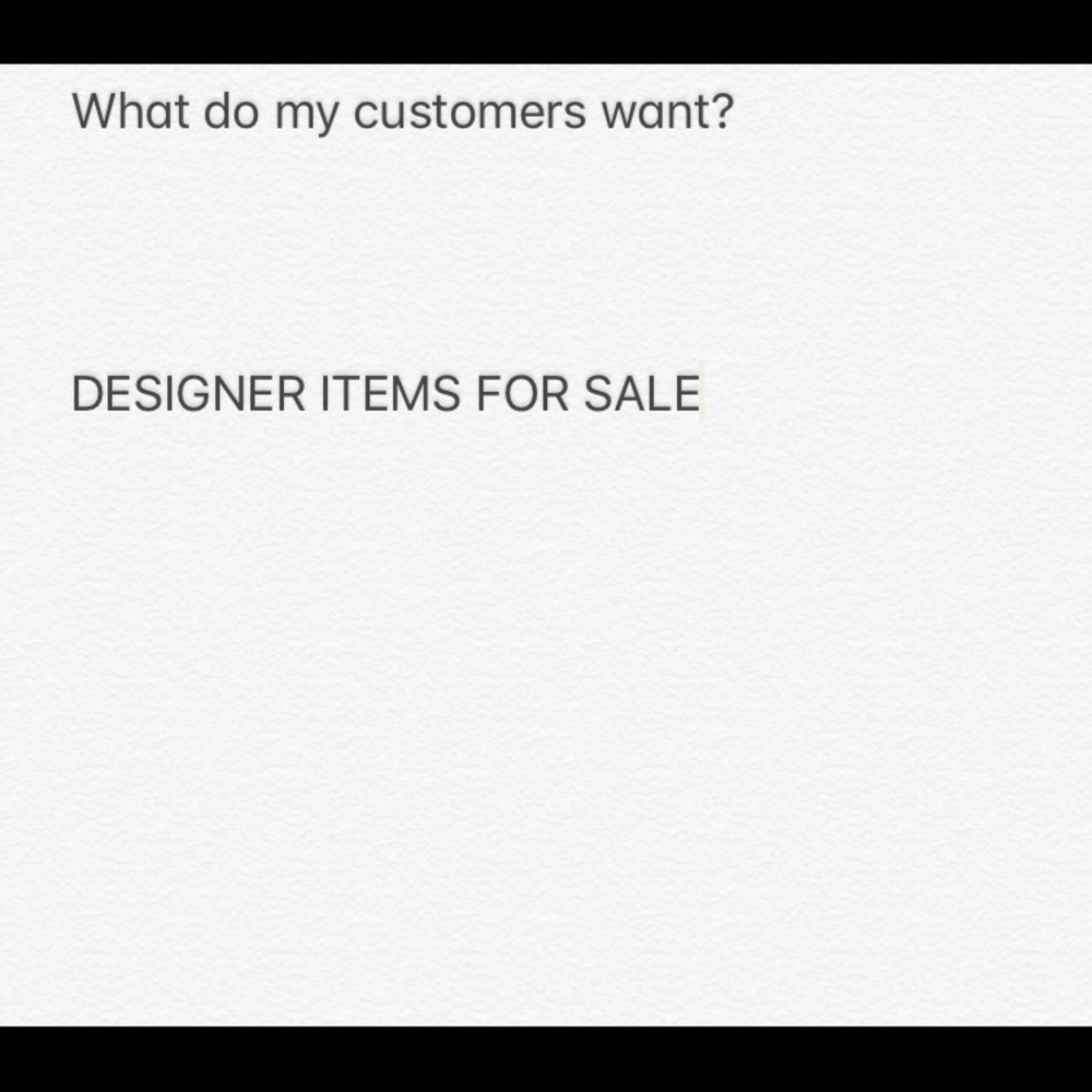 DESIGNER ORDERS